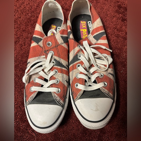 Sex Pistols x Converse Chuck Taylor All Star low top sneakers US size M7.5 W9.5 - Picture 6 of 7